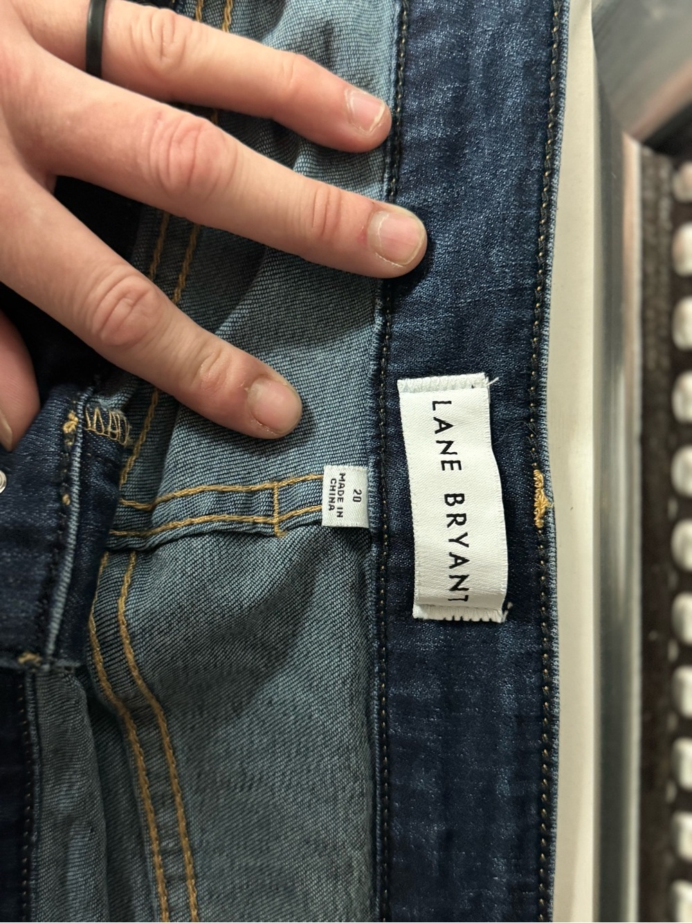 Lane Bryant Dark Blue Stretch Denim Jeans